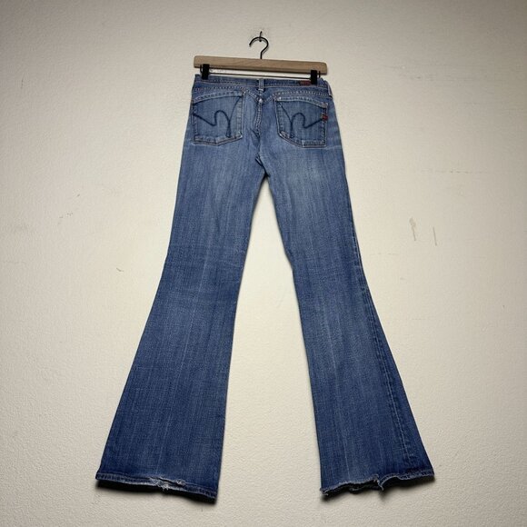 VTG Citizens of Humanity Denim Jean Pant Women 27 Y2K Indie Flared Western Boot - Picture 2 of 16